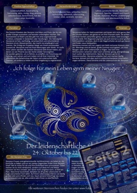 AstroKompass für den Skorpion (23. Oktober - 21. November)