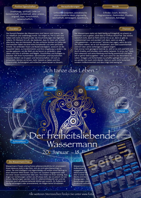 AstroKompass für den Wassermann (20. Januar - 18. Februar)