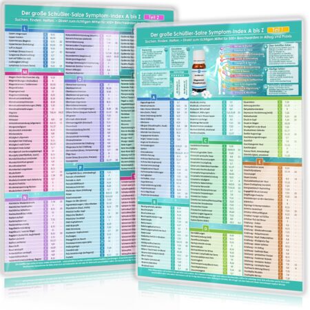 [2er Set] Der große Schüßler-Salze Symptom-Index von A - Z | Suchen. Finden. Heilen.